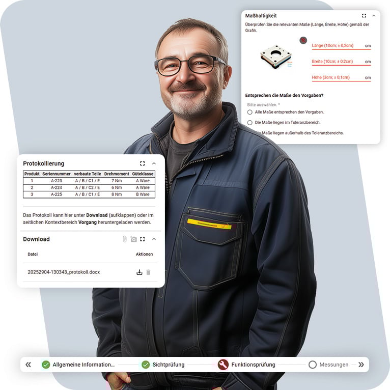 Intelligente Werkerführung mit weasl