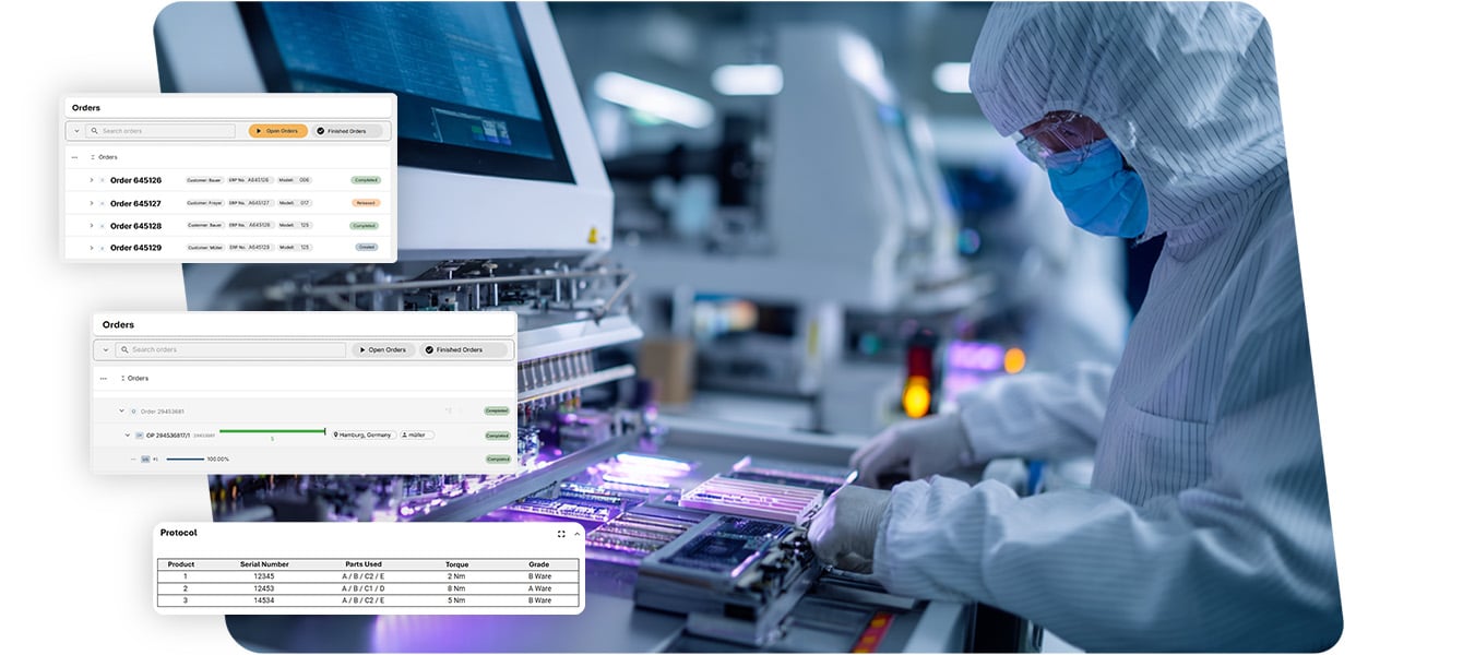 Workers can locate every component
