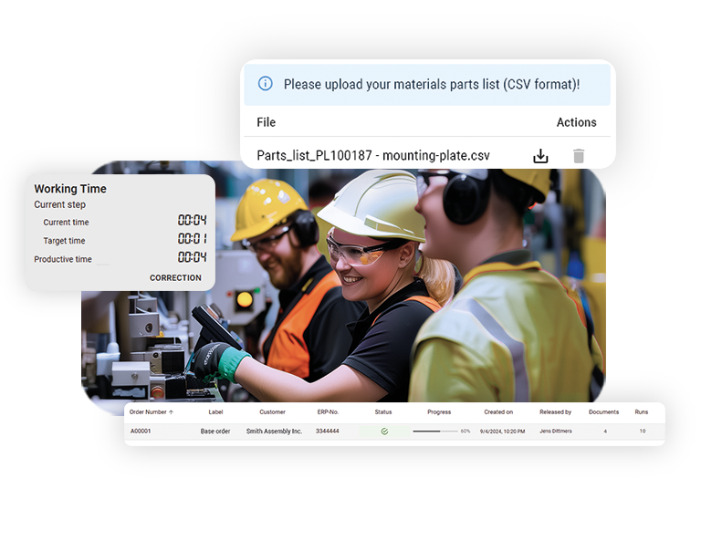Create transparent production processes with weasl
