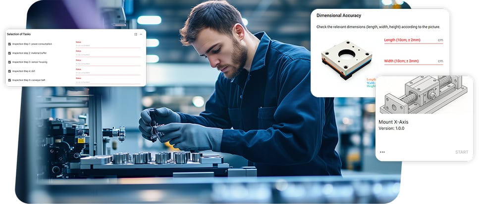 weasl guides employees on the shop floor